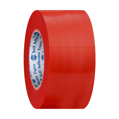 VCR RED Strong Acrylic Transparent Adhesive - Double Sided Heat Resistant - (Polyester Tape) - 45 Meters in Length - 44mm Width - 1 Roll Per Pack