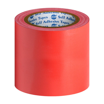 VCR Red Duct Tape - 18 Meters in Length 120mm / 5" Width - Strong Book Binding Tape - Waterproof Heavy Duty Duct Tape