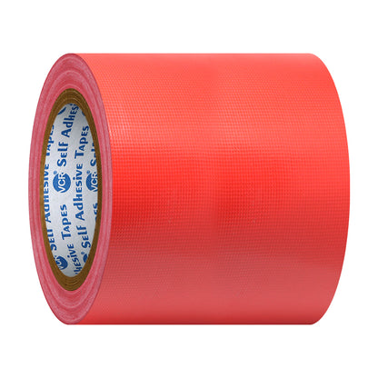 VCR Red Duct Tape - 18 Meters in Length 120mm / 5" Width - Strong Book Binding Tape - Waterproof Heavy Duty Duct Tape