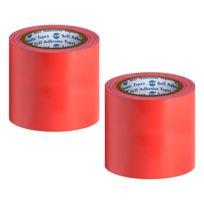 VCR Red Duct Tape - 18 Meters in Length 120mm / 5" Width - Strong Book Binding Tape - Waterproof Heavy Duty Duct Tape