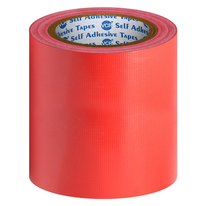 VCR Red Duct Tape - 18 Meters in Length 144mm / 6" Width - Strong Book Binding Tape - Waterproof Heavy Duty Duct Tape