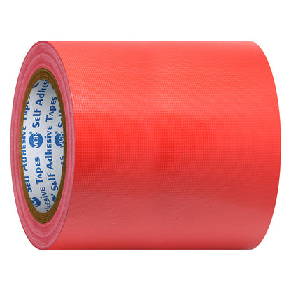 VCR Red Duct Tape - 18 Meters in Length 144mm / 6" Width - Strong Book Binding Tape - Waterproof Heavy Duty Duct Tape