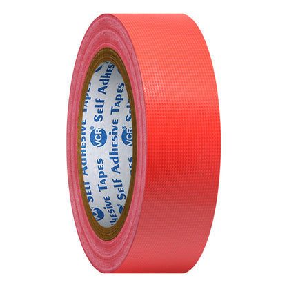 VCR Red Duct Tape - 18 Meters in Length 24mm / 1" Width - Strong Book Binding Tape - Waterproof Heavy Duty Duct Tape