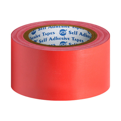 VCR Red Duct Tape - 18 Meters in Length 48mm / 2" Width - Strong Book Binding Tape - Waterproof Heavy Duty Duct Tape