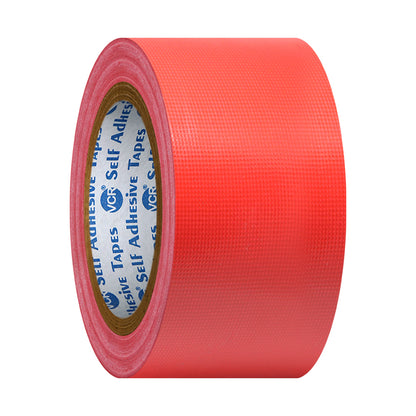 VCR Red Duct Tape - 18 Meters in Length 48mm / 2" Width - Strong Book Binding Tape - Waterproof Heavy Duty Duct Tape