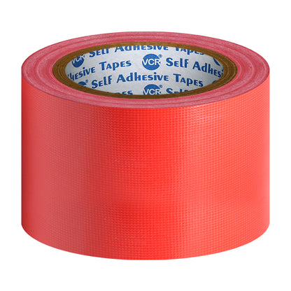 VCR Red Duct Tape - 18 Meters in Length 72mm / 3" Width - Strong Book Binding Tape - Waterproof Heavy Duty Duct Tape