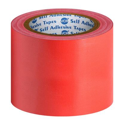 VCR Red Duct Tape - 18 Meters in Length 96mm / 4" Width - Strong Book Binding Tape - Waterproof Heavy Duty Duct Tape