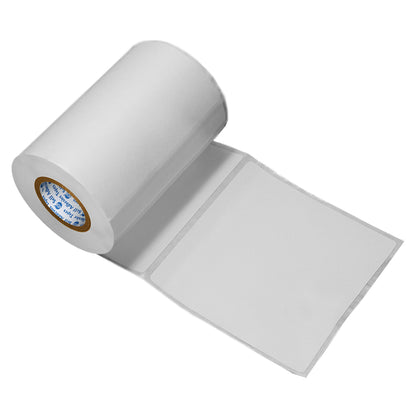 VCR 4 x 4 Direct Thermal Label Sticker - 4 x 4 inches - 100mm x 100mm - 500 Labels Per Roll - Pack of 1 Roll - White Self Adhesive Sticker for Printing Shipping or Barcoding Labels 1 inch core
