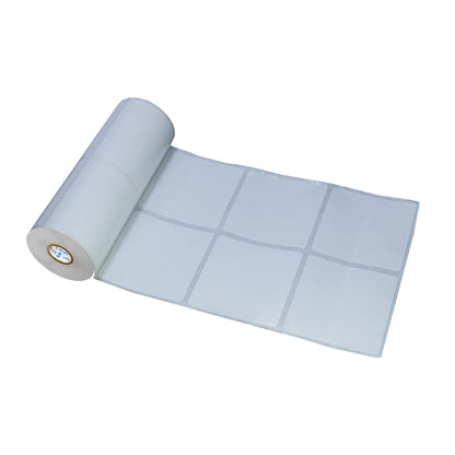 VCR 1.5 x 1.5 Direct Thermal Barcode Label Sticker - 1.5 x 1.5 inches - 38mm x 38mm - 2 Ups - 2000 Labels Per Roll - Pack of 1 Roll - White Self Adhesive Barcoding Sticker 1 inch core