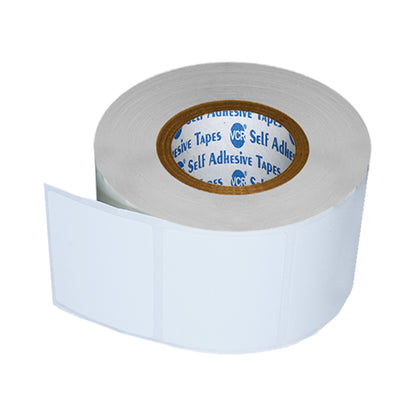 VCR 2 x 1.5 Direct Thermal Barcode Label Sticker - 2 x 1.5 inches - 50mm x 38mm - 1000 Labels Per Roll - Pack of 1 Roll - White Self Adhesive Sticker for Printing Barcoding Labels 1 inch core