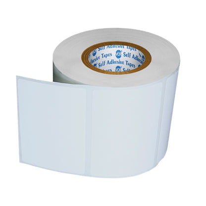 VCR 2.5 x 1.5 Direct Thermal Barcode Label Sticker - 2.5 x 1.5 inches - 60mm x 40mm - 500 Labels Per Roll - Pack of 1 Roll - White Self Adhesive Sticker for Printing Barcoding Labels 1 inch core