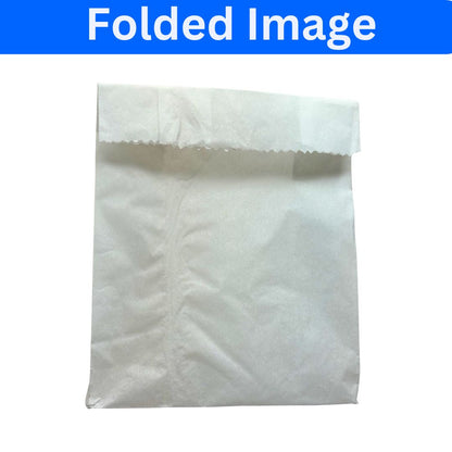 VCR Paper Snack Bags for Food - Pack of 60 Snack Bags - 8x5.5 Inch Paper Bag Each - Snack Paper Bags for Food Storage, Take away, Parcel and Packaging - Parchment Paper Snack Bags for food