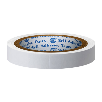 VCR Double Side Tissue Tape - 10 Meters in Length - 12mm / 0.5" Width - Easy Tear for Double Sided Adhesive Use, Best for Arts, Crafts, Photography, Scrapbooking.