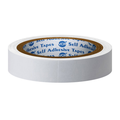 VCR Double Side Tissue Tape - 10 Meters in Length - 18mm / 0.75" Width - Easy Tear for Double Sided Adhesive Use, Best for Arts, Crafts, Photography, Scrapbooking.