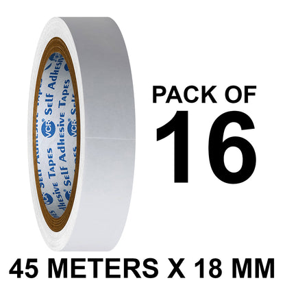 VCR Double Side Tissue Tape - 45 Meters in Length - 18mm / 0.75" Width - Easy Tear for Double Sided Adhesive Use, Best for Arts, Crafts, Photography, Scrapbooking.