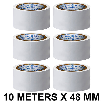 VCR Double Side Tissue Tape - 10 Meters in Length - 48mm / 02" Width - Easy Tear for Double Sided Adhesive Use, Best for Arts, Crafts, Photography, Scrapbooking.
