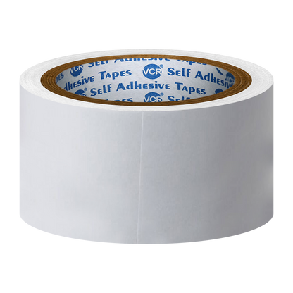 VCR Double Side Tissue Tape - 45 Meters in Length - 48mm / 02" Width - Easy Tear for Double Sided Adhesive Use, Best for Arts, Crafts, Photography, Scrapbooking.