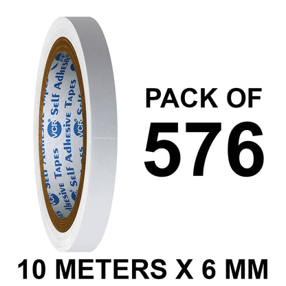 VCR Double Side Tissue Tape - 10 Meters in Length - 06mm / 0.25" Width Easy Tear for Double Sided Adhesive Use, Best for Arts, Crafts, Photography, Scrapbooking.