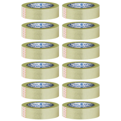 VCR Self Adhesive Transparent Cello Tape - 24mm / 1" Width BOPP Industrial Packaging Tape for E-Commerce Box Packing, Office and Home use