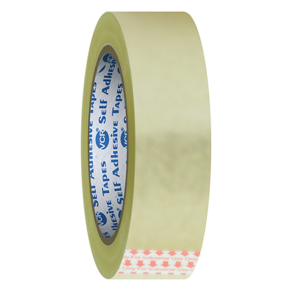 VCR Self Adhesive Transparent Cello Tape - 24mm / 1" Width BOPP Industrial Packaging Tape for E-Commerce Box Packing, Office and Home use