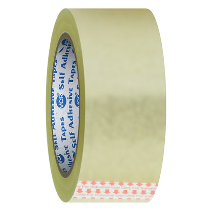 VCR Self Adhesive Transparent Cello Tape - 36mm / 1.5" Width - BOPP Industrial Packaging Tape for E-Commerce Box Packing, Office and Home use