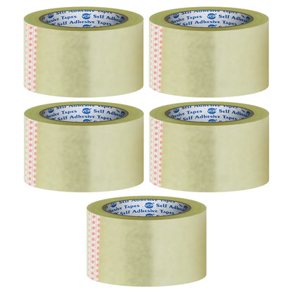 VCR Self Adhesive Transparent Cello Tape - 60mm / 2.5" Width - BOPP Industrial Packaging Tape for E-Commerce Box Packing, Office and Home use