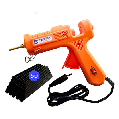 VCR 150W Professional Hot Melt Glue Gun Long Nozzle - Triple Power Rapid Heating Gun with ON/Off Switch for Precise Glue Output - Easy To Use with 11mm Glue Sticks - VCR 152