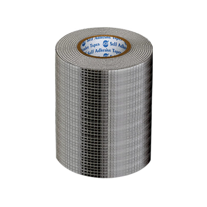 VCR Butyl Tape - 5 Meters in Length 144mm / 06" Width - Butyl Tape for Pipe and Water Leakage, Aluminium Rubberised Tape, Waterproof and Weatherproof Tape