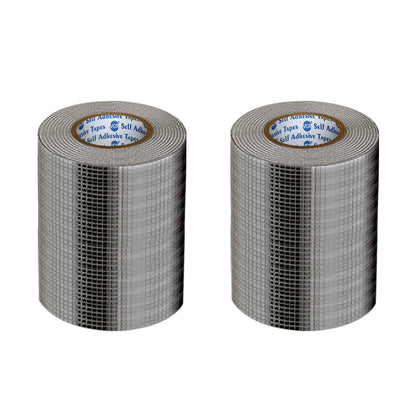VCR Butyl Tape - 5 Meters in Length 144mm / 06" Width - Butyl Tape for Pipe and Water Leakage, Aluminium Rubberised Tape, Waterproof and Weatherproof Tape