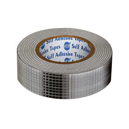 VCR Butyl Tape - 5 Meters in Length 24mm / 01" Width - Butyl Tape for Pipe and Water Leakage, Aluminium Rubberised Tape, Waterproof and Weatherproof Tape