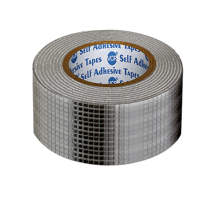 VCR Butyl Tape - 5 Meters in Length 48mm / 02" Width - Butyl Tape for Pipe and Water Leakage, Aluminium Rubberised Tape, Waterproof and Weatherproof Tape