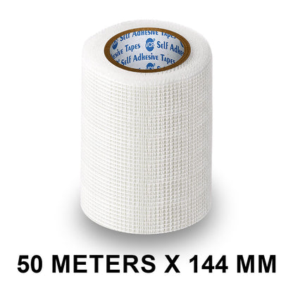 VCR Glass Fiber Tape - 50 Meters in Length - 144mm / 6" Width - Glass Fiber Joint Mesh Tape, Seal Repair Tape For Crack Patch, Wall Repair, Fiber Wall Coating for Plastering.