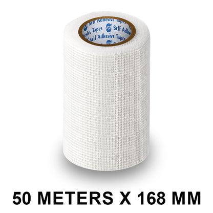 VCR Glass Fiber Tape - 50 Meters in Length - 168mm / 07" Width -  Glass Fiber Joint Mesh Tape, Seal Repair Tape For Crack Patch, Wall Repair, Fiber Wall Coating for Plastering.