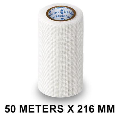 VCR Glass Fiber Tape - 50 Meters in Length - 216mm / 09" Width - Glass Fiber Joint Mesh Tape, Seal Repair Tape For Crack Patch, Wall Repair, Fiber Wall Coating for Plastering.