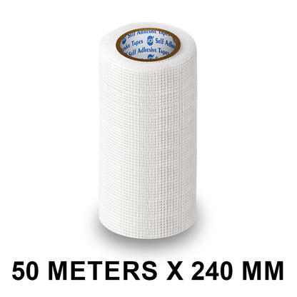 VCR Glass FiberTape - 50 Meters in Length - 240mm / 10" Width - Glass Fiber Joint Mesh Tape, Seal Repair Tape For Crack Patch, Wall Repair, Fiber Wall Coating for Plastering.