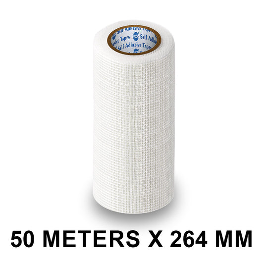 VCR Glass Fiber Tape - 50 Meters in Length - 264mm / 11" Width - Glass Fiber Joint Mesh Tape, Seal Repair Tape For Crack Patch, Wall Repair, Fiber Wall Coating for Plastering.