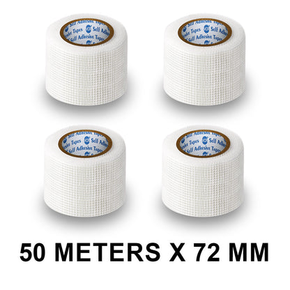 VCR Glass Fiber Tape - 50 Meters in Length - 72mm / 3" Width - Glass Fiber Joint Mesh Tape, Seal Repair Tape For Crack Patch, Wall Repair, Fiber Wall Coating for Plastering.