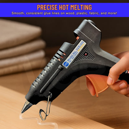 VCR 100W Professional Hot Melt Glue Gun for Crafting & DIY Purpose - 100 Watts - ON/Off Switch for Precise Glue Output - Easy To Use - VCR 100