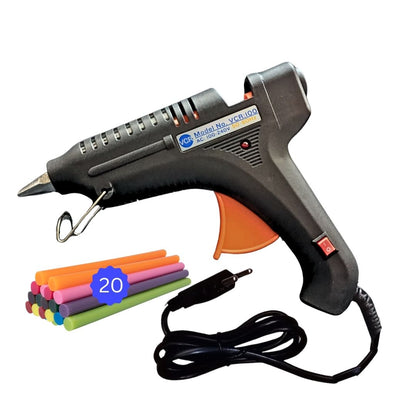 VCR 100W Professional Hot Melt Glue Gun for Crafting & DIY Purpose - 100 Watts - ON/Off Switch for Precise Glue Output - Easy To Use - VCR 100