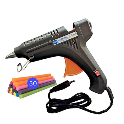 VCR 100W Professional Hot Melt Glue Gun for Crafting & DIY Purpose - 100 Watts - ON/Off Switch for Precise Glue Output - Easy To Use - VCR 100