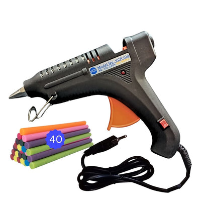 VCR 100W Professional Hot Melt Glue Gun for Crafting & DIY Purpose - 100 Watts - ON/Off Switch for Precise Glue Output - Easy To Use - VCR 100