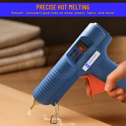 VCR 150W Heavy Duty Glue Gun with Temperature Control Regulator - 150 Watts & Thin Nozzle for Precise Glue Output (DIY & Professional Use) - VCR 150
