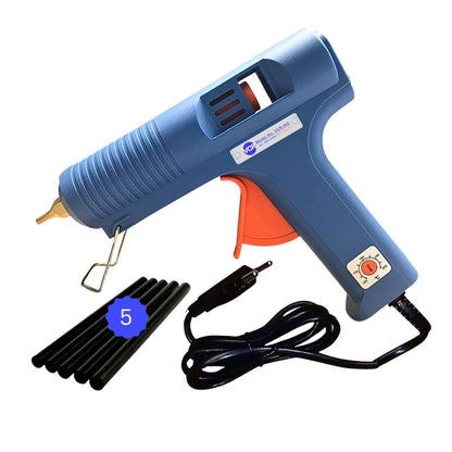 VCR 150W Heavy Duty Glue Gun with Temperature Control Regulator - 150 Watts & Thin Nozzle for Precise Glue Output (DIY & Professional Use) - VCR 150