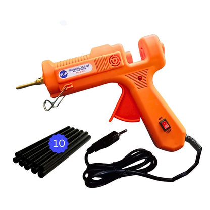 VCR 150W Professional Hot Melt Glue Gun Long Nozzle - Triple Power Rapid Heating Gun with ON/Off Switch for Precise Glue Output - Easy To Use with 11mm Glue Sticks - VCR 152