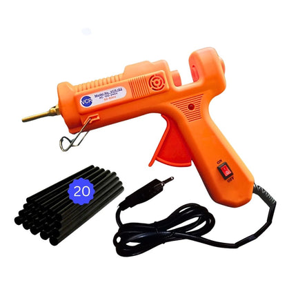 VCR 150W Professional Hot Melt Glue Gun Long Nozzle - Triple Power Rapid Heating Gun with ON/Off Switch for Precise Glue Output - Easy To Use with 11mm Glue Sticks - VCR 152