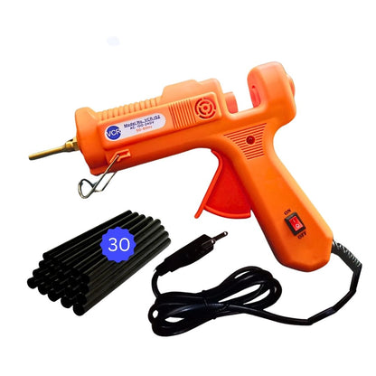 VCR 150W Professional Hot Melt Glue Gun Long Nozzle - Triple Power Rapid Heating Gun with ON/Off Switch for Precise Glue Output - Easy To Use with 11mm Glue Sticks - VCR 152