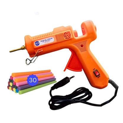 VCR 150W Professional Hot Melt Glue Gun Long Nozzle - Triple Power Rapid Heating Gun with ON/Off Switch for Precise Glue Output - Easy To Use with 11mm Glue Sticks - VCR 152