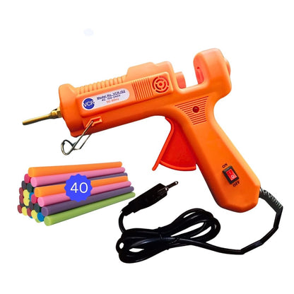 VCR 150W Professional Hot Melt Glue Gun Long Nozzle - Triple Power Rapid Heating Gun with ON/Off Switch for Precise Glue Output - Easy To Use with 11mm Glue Sticks - VCR 152