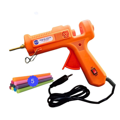VCR 150W Professional Hot Melt Glue Gun Long Nozzle - Triple Power Rapid Heating Gun with ON/Off Switch for Precise Glue Output - Easy To Use with 11mm Glue Sticks - VCR 152