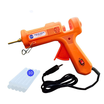 VCR 150W Professional Hot Melt Glue Gun Long Nozzle - Triple Power Rapid Heating Gun with ON/Off Switch for Precise Glue Output - Easy To Use with 11mm Glue Sticks - VCR 152